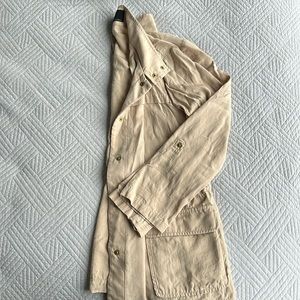 Zara Lyocell Utility Trench light tan